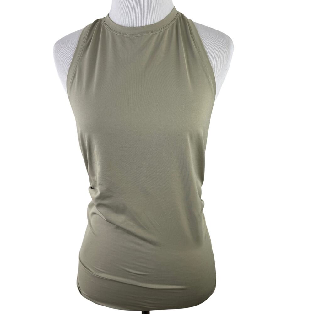Lululemon Women's Green All Tied Up High Neck Tank Top Shirt